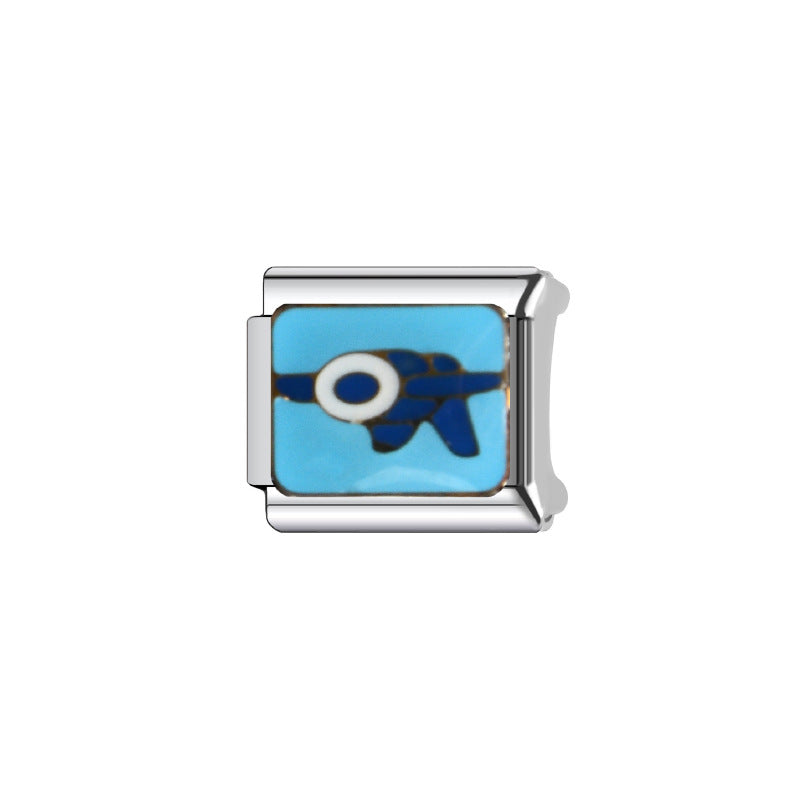 Wholesale Italian Charm Bracelet 9mm DIY Splicing Cute Creative Stainless Steel Composable Bracelet