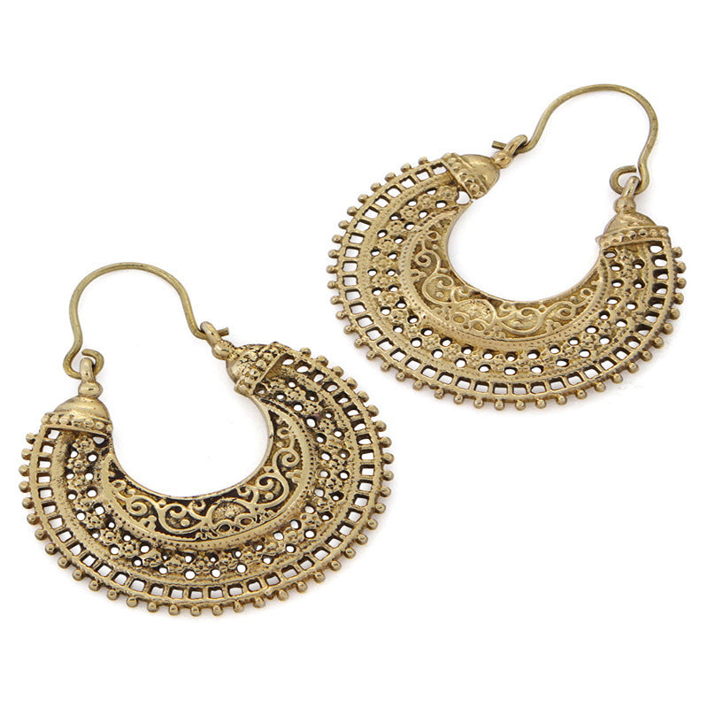Wholesale  Bohemian Hollow Carved Earrings