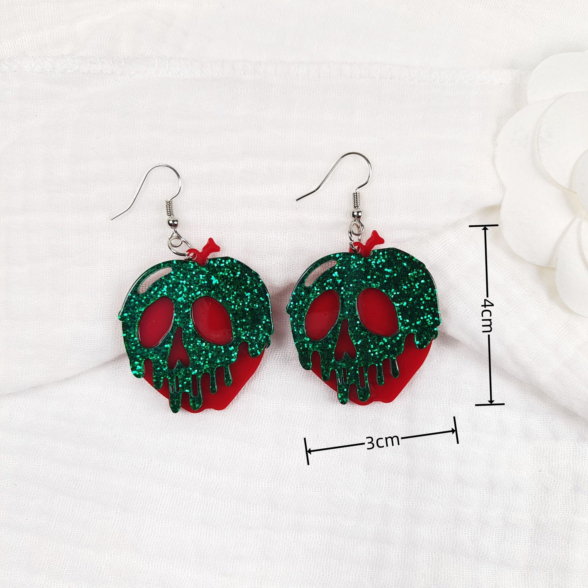 Wholesale Halloween Earrings Funny Pink Ghost Earrings Acrylic Earrings ACC-ES-Jiay004