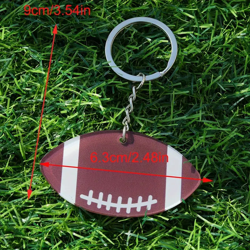 Wholesale Acrylic Football Baseball Basketball Rugby Volleyball Keychains ACC-KC-XiaoCha002