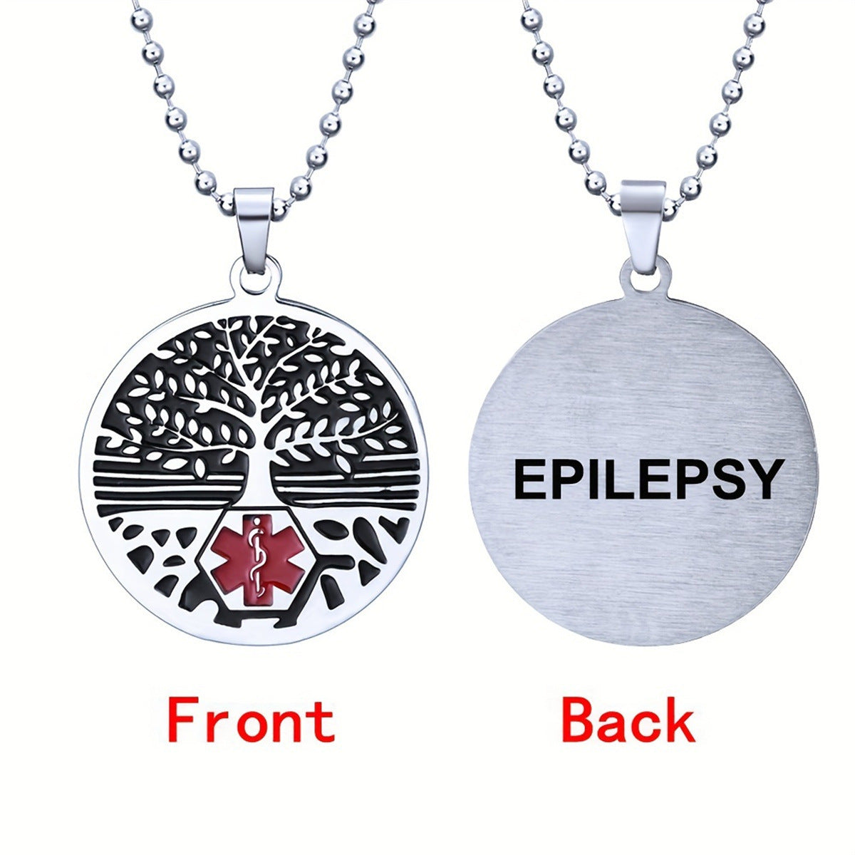 Wholesale Tree of Life Pendant Stainless Steel Corrosion Medical Logo Necklace