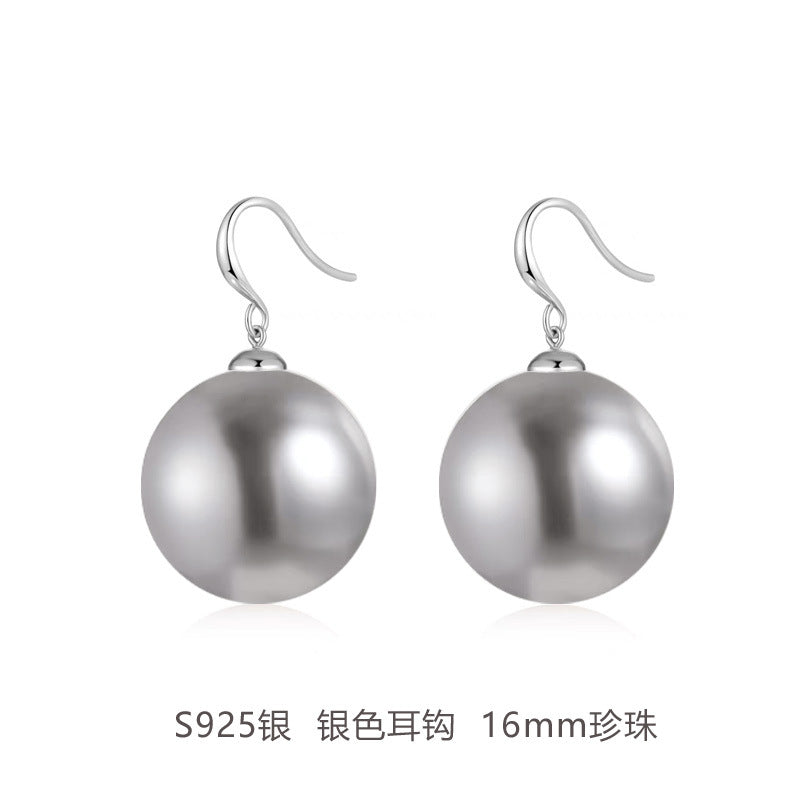 Wholesale Large Pearl Sterling Silver Earrings