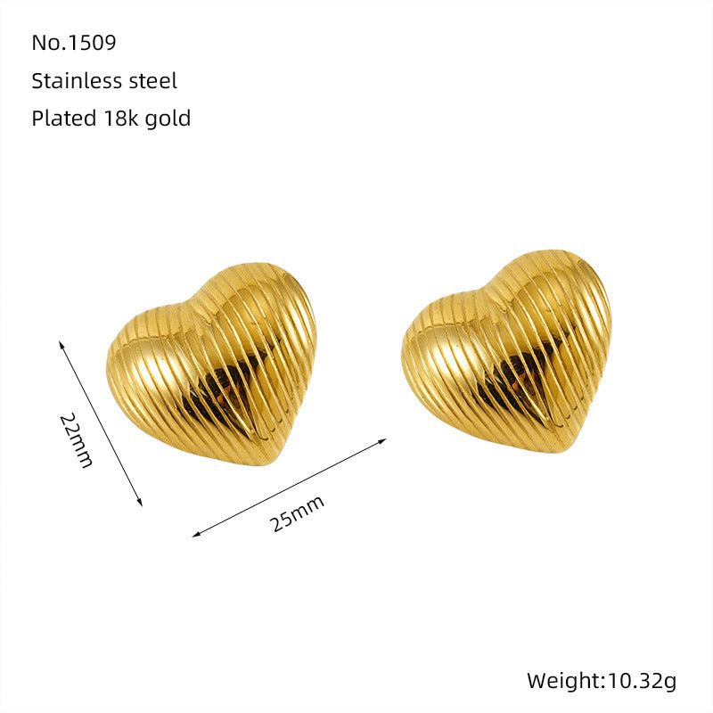 Wholesale 18K Gold Plated Stainless Steel Earrings ACC-ES-ZhongYao009