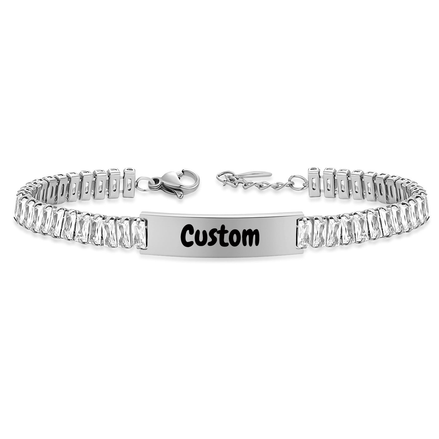 Wholesale titanium steel with diamond  bracelet