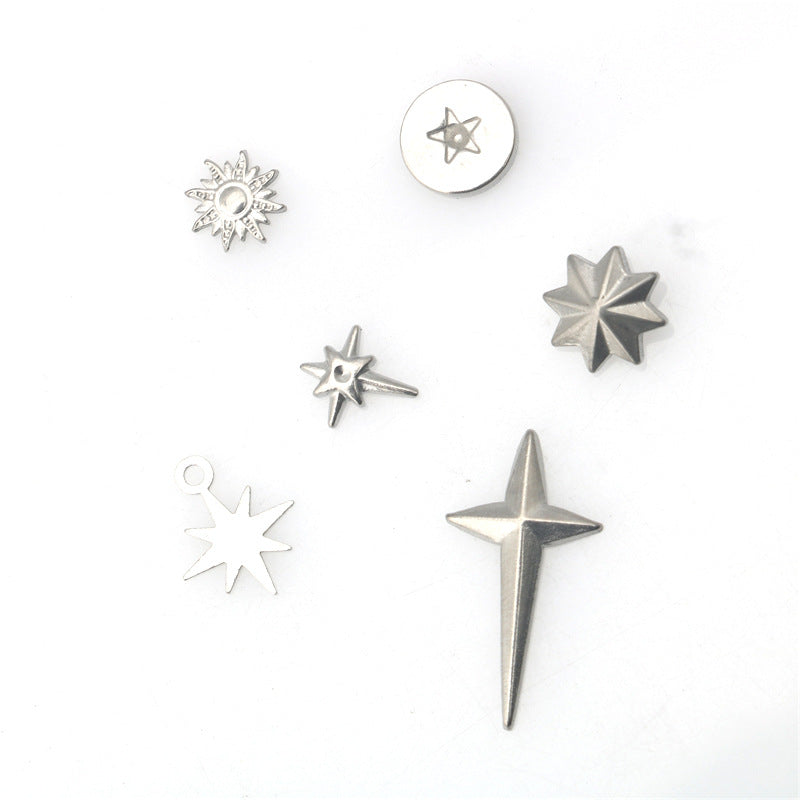 Wholesale Stainless steel cross star octagonal pendant