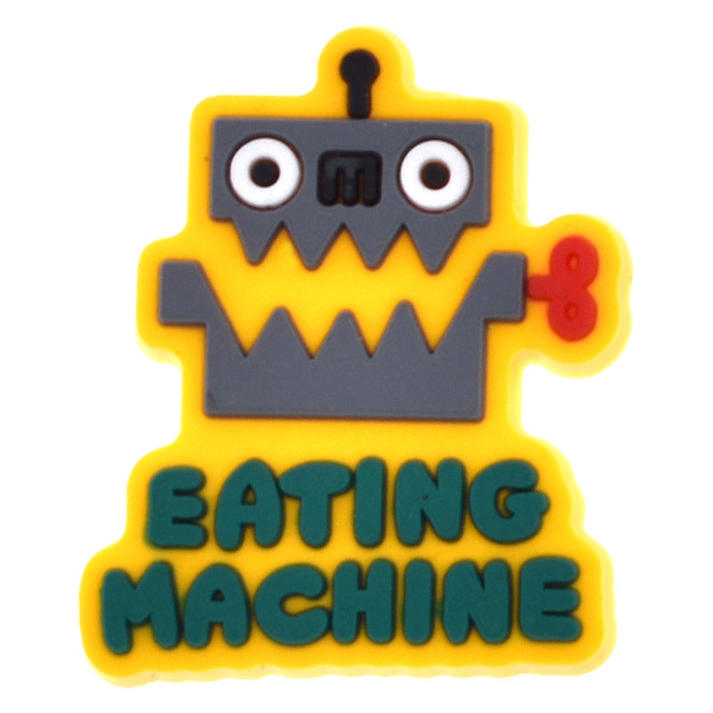 Wholesale Random 100pcs Monster Series PVC Soft Rubber Shoe Buckle Decoration ACC-SC-RYY073