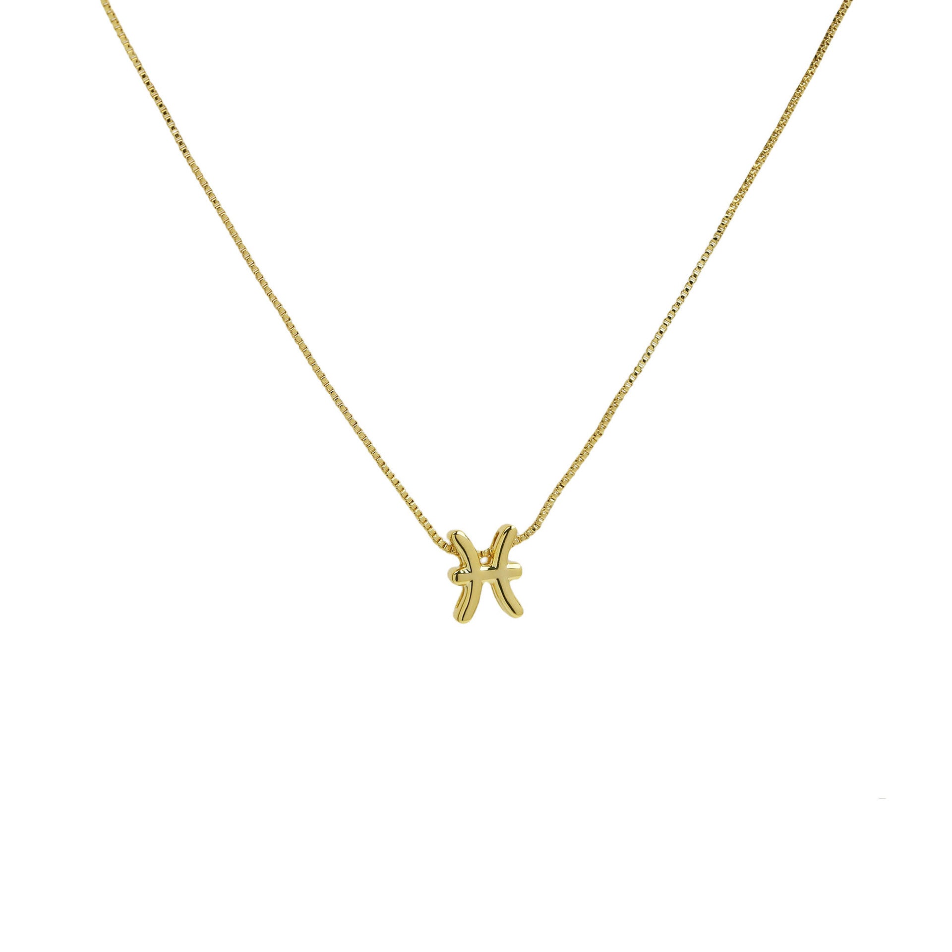 Wholesale 18k Color-preserving Brass Polished Small Bubble December 12 Constellation Pendant Choker Necklaces ACC-NE-BaiYi003