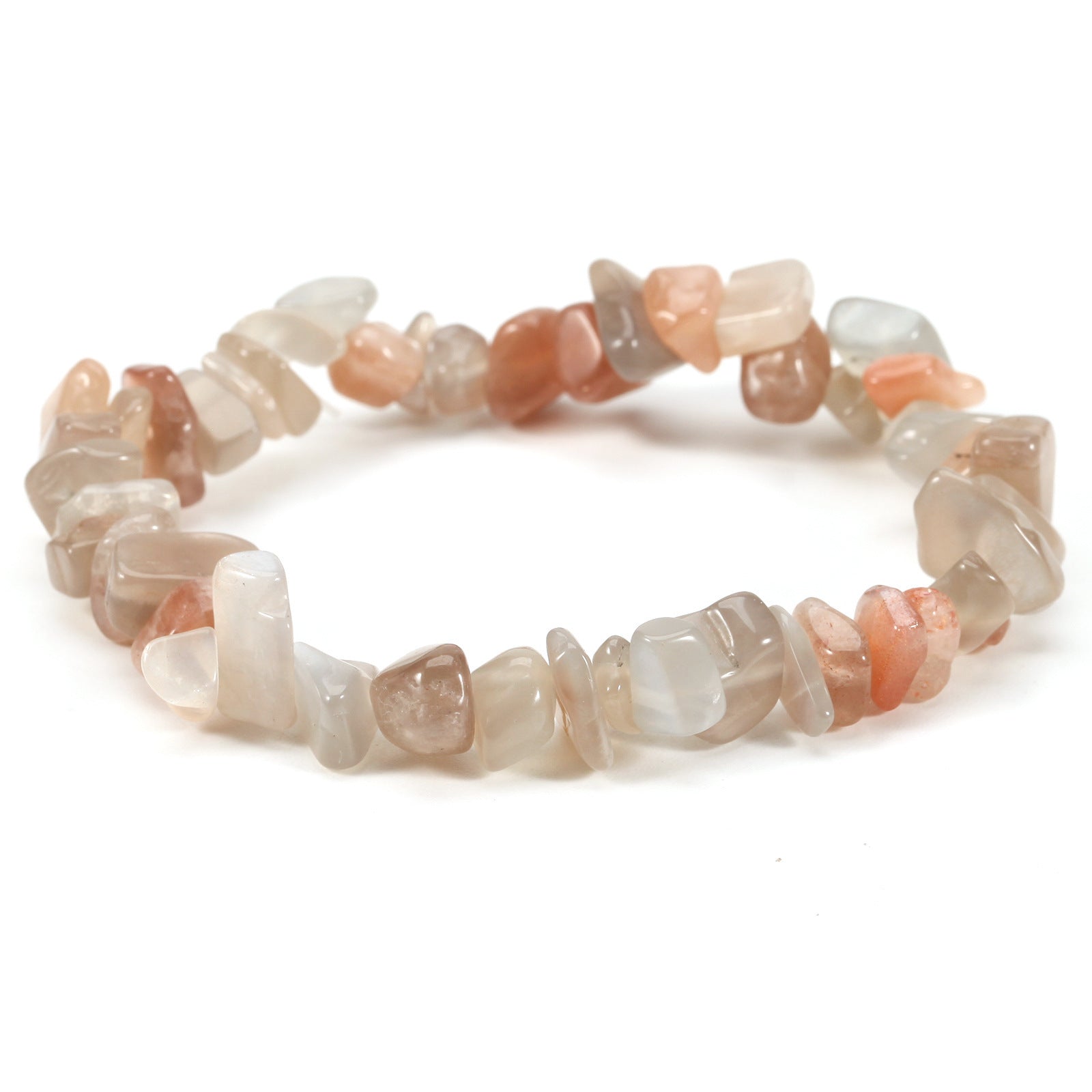 Wholesale Geometric Natural Stone Bracelet Irregular Gravel Beads Elastic Handmade Jewelry Accessory for Boutique Resale