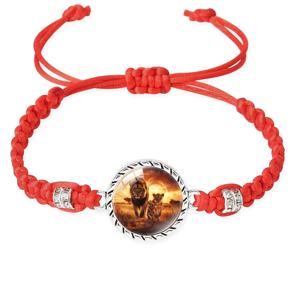 Wholesale Lion braid adjustable bracelet