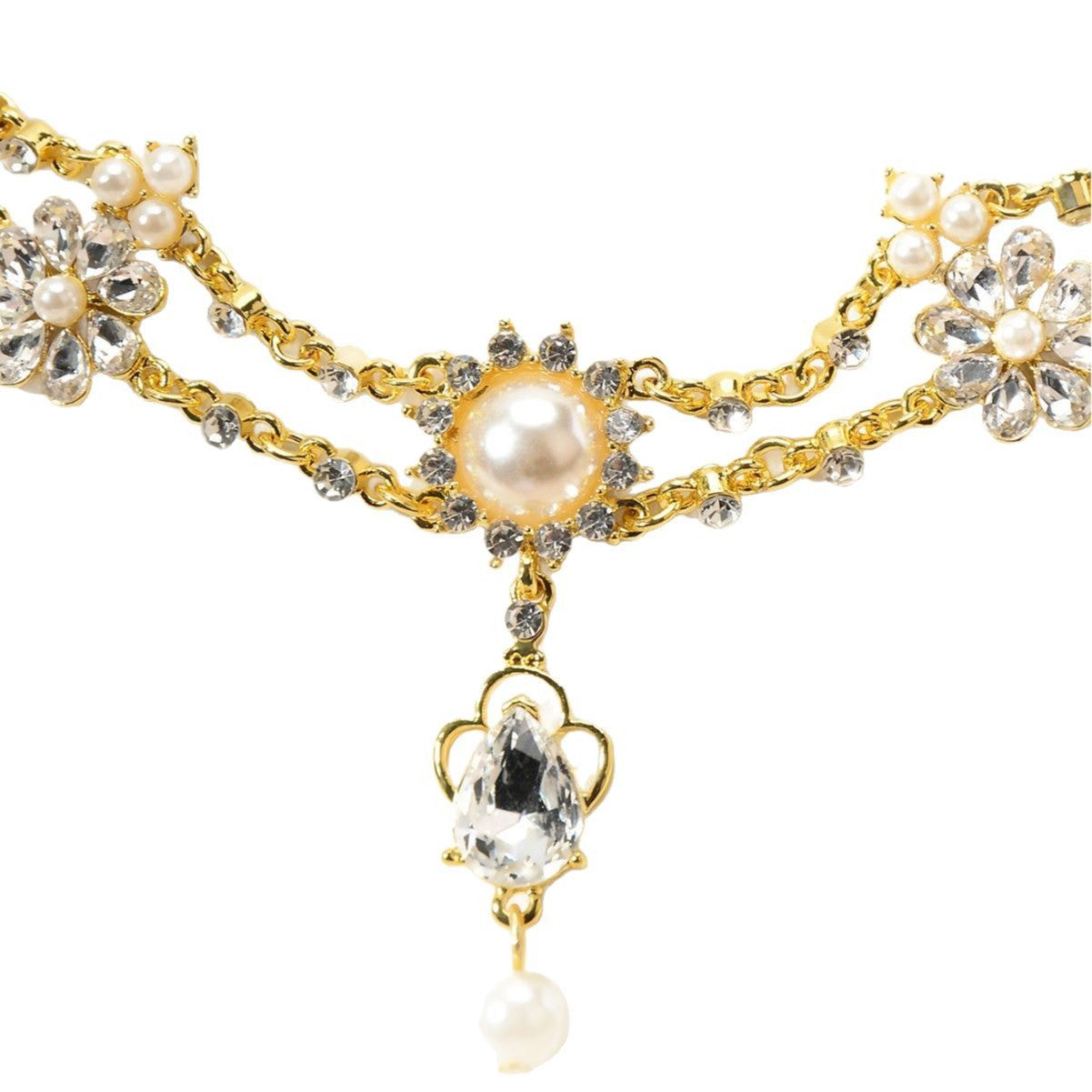 Wholesale Luxury Pearl Necklace Flower Accessories