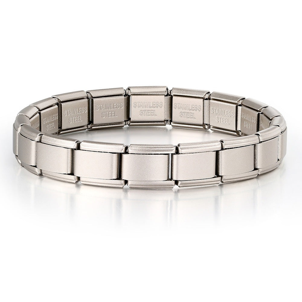 Wholesale Italian Charm Bracelet 9mm DIY Splicing Cute Creative Stainless Steel Composable Bracelet