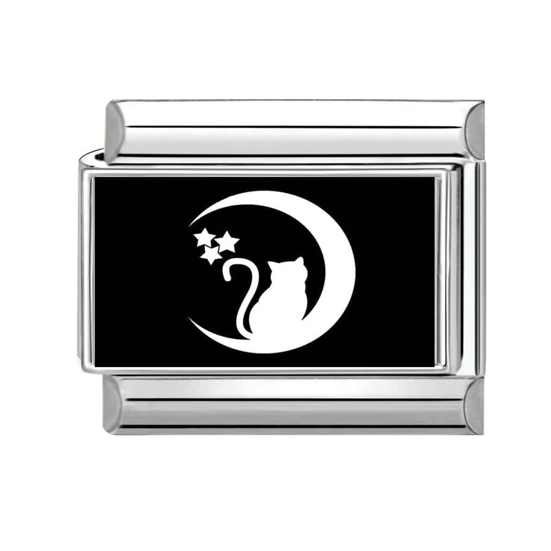 Wholesale  9mm Italian Charm Starter Bracelets DIY square Single Section Creative Stainless Steel Composable Bracelet