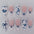 Wholesale 24 Pieces/box Blue Bow Flower Nails Kits Nail Stickers