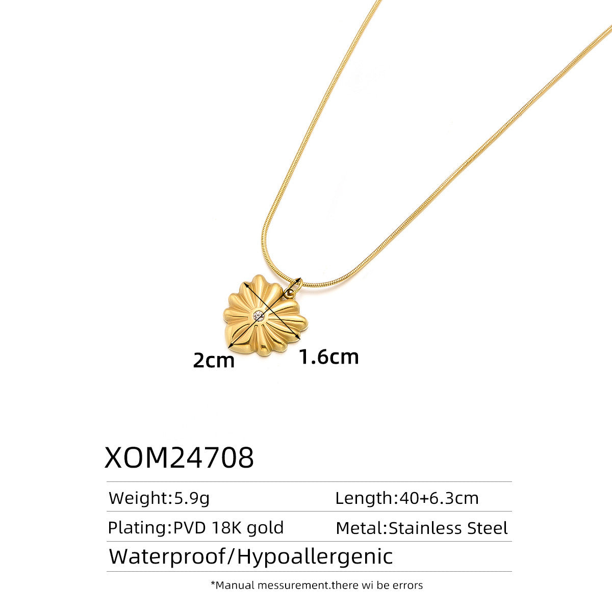 Wholesale Titanium steel non-fading high-end clavicle chain