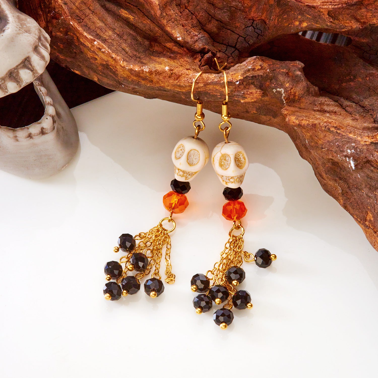 Wholesale  Skull Drop Earrings Fashion Accessory Gift Boutique Resale