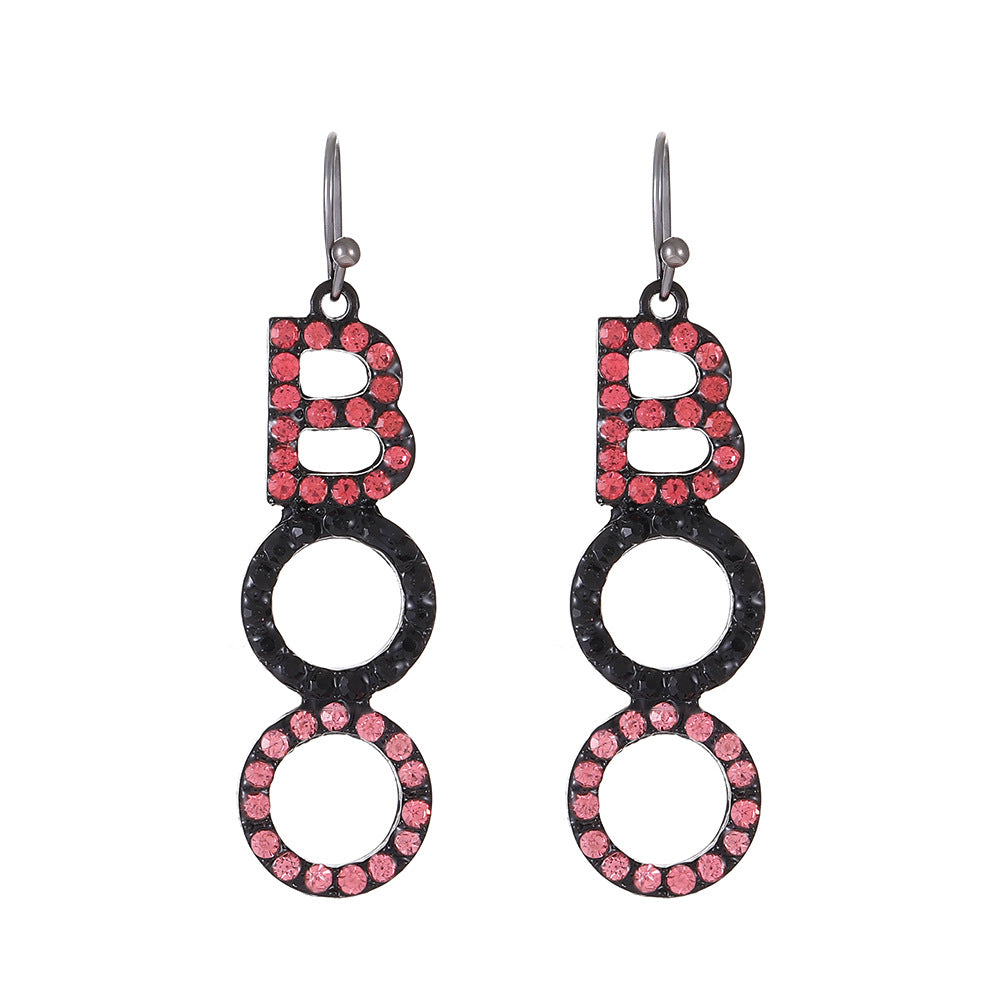 Wholesale  funny little devil bat  pumpkin earrings