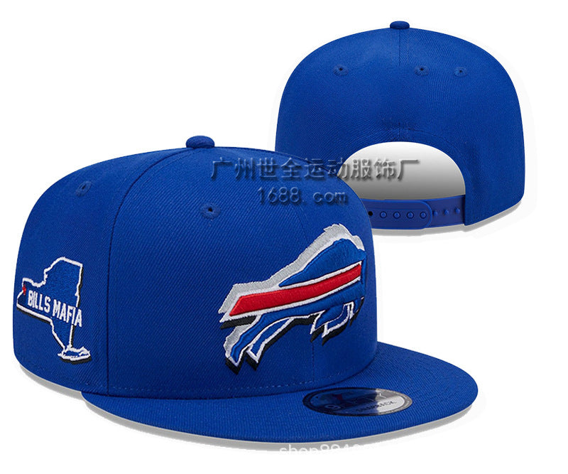 Wholesale Football Cap Embroidery Baseball Cap Flat Brim Hat ACCVIP-HT-ShiQuan001