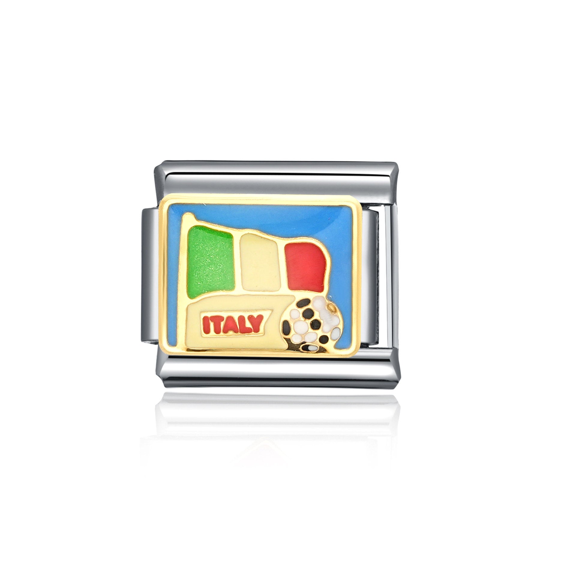 Bracelet de charme italien en gros de 9 mm d'animal d'épissage et de planable en acier inoxydable