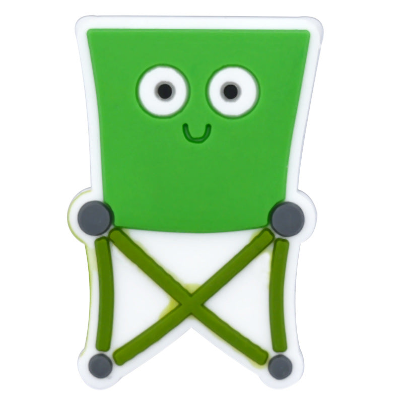 Wholesale Random 100pcs Cartoon Camping Series PVC Soft Rubber Shoe Buckle Decoration ACC-SC-RYY061