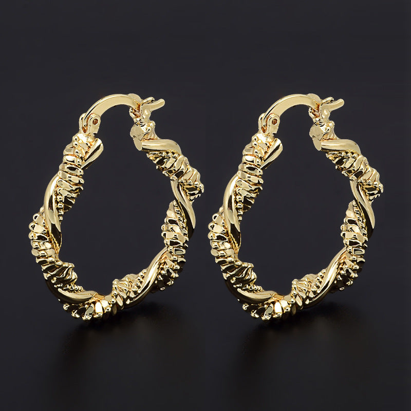 Wholesale Retro Light Luxury Temperament Hoop Earrings ACC-ES-MoCai001