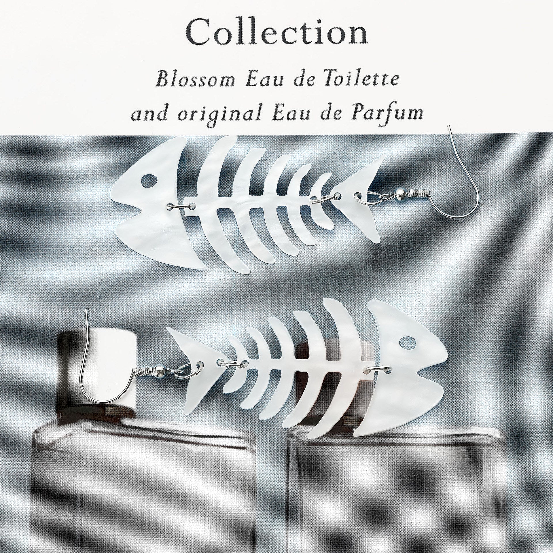 Wholesale Acrylic earrings fishbone shape earrings