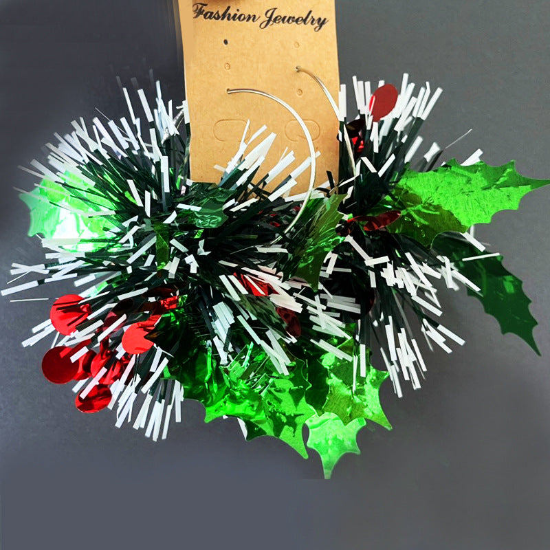 Wholesale 2 Pairs/pack Christmas Atmosphere Fireworks Earrings ACC-ES-HY179