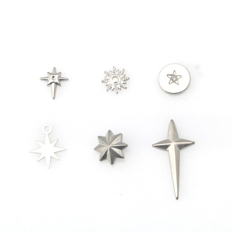 Wholesale Stainless steel cross star octagonal pendant