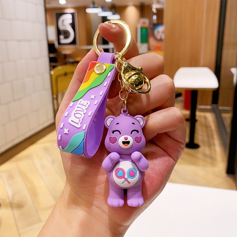 Wholesale Cartoon PVC Soft Love Bear Keychain Cute Keychain ACC-KC-ErLu014