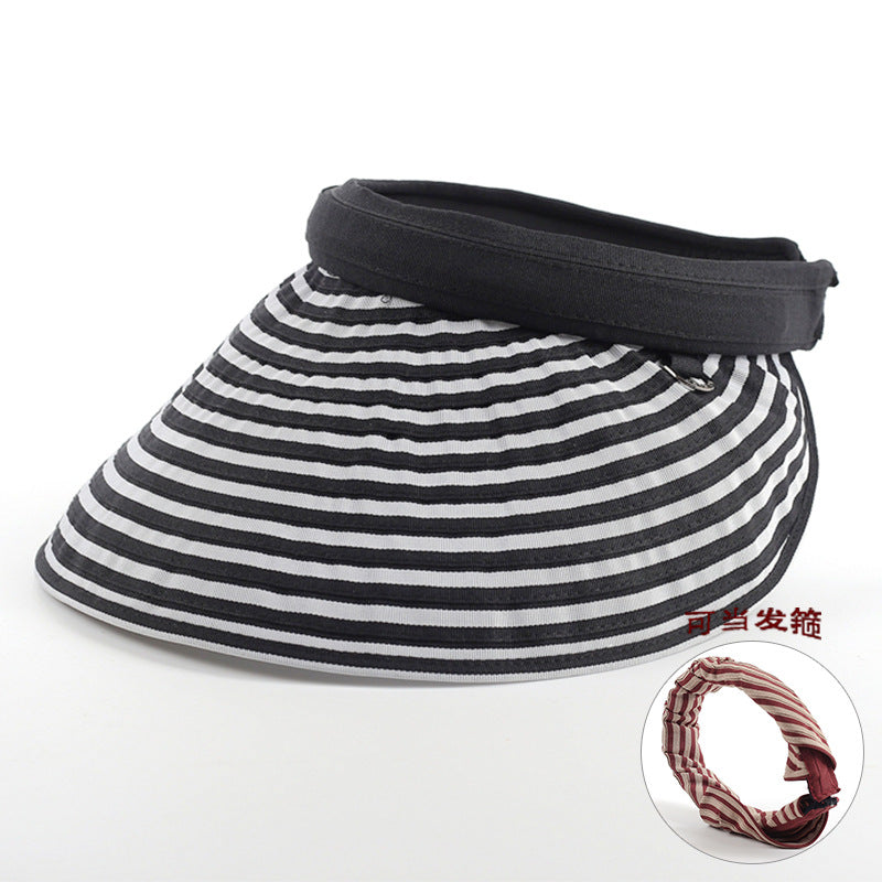 Wholesale  Outdoor Travel Classic Plaid All-match Hair Clip Hat Bucket Hat