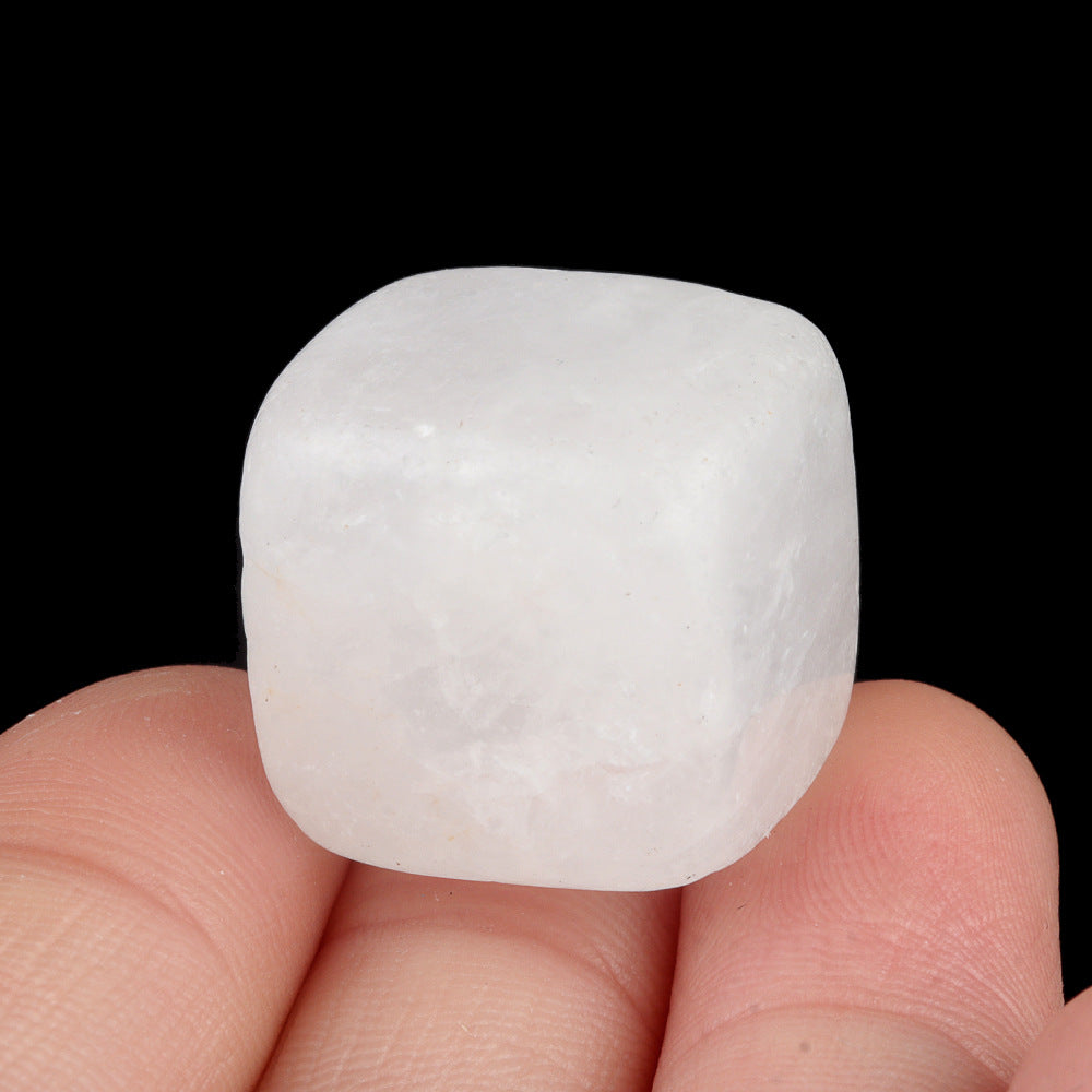 Wholesale No Hole 16mm Cube Colorful Crystal Stone Pendant ACC-PT-KeSuo002