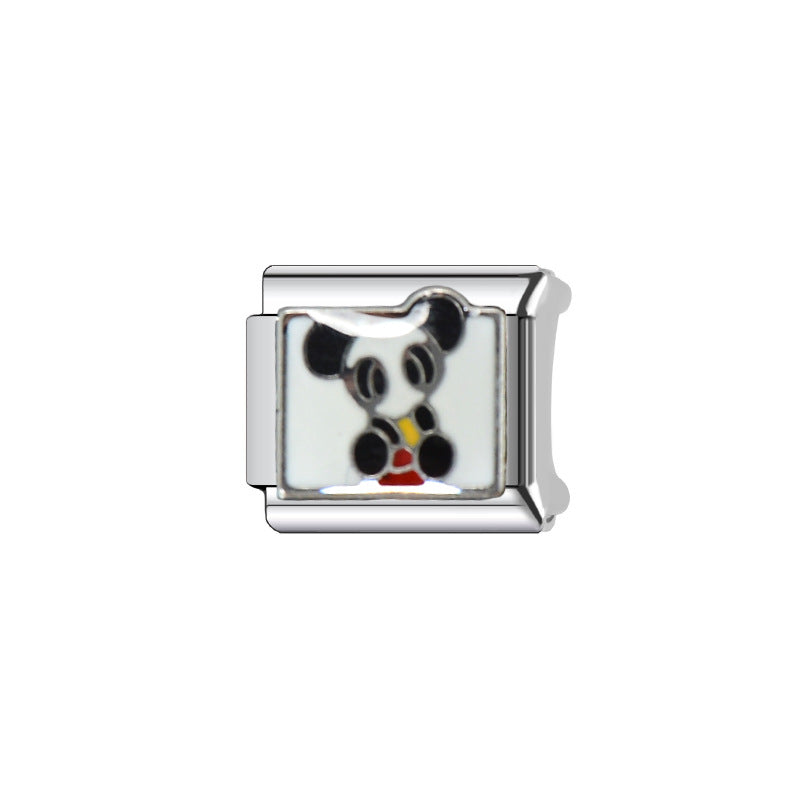 Wholesale Italian Charm Bracelet 9mm DIY Splicing Cute Creative Stainless Steel Composable Bracelet