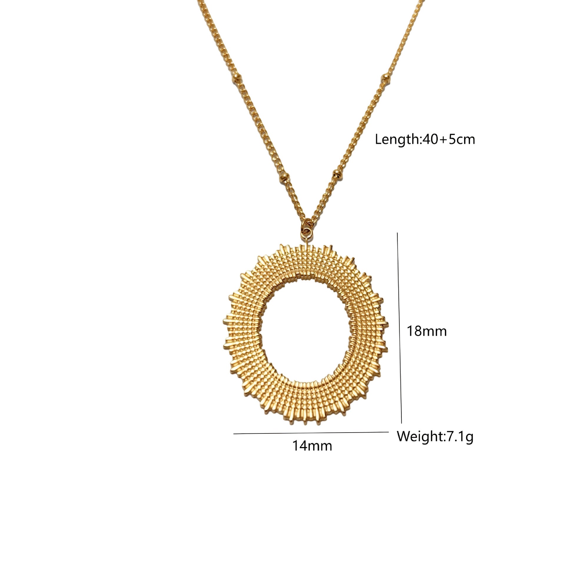 Wholesale Stainless Steel Geometric Pendant Necklace