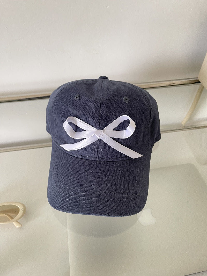 Wholesale ribbon tie bow fabric baseball cap ACC-HT-ZhiRou003