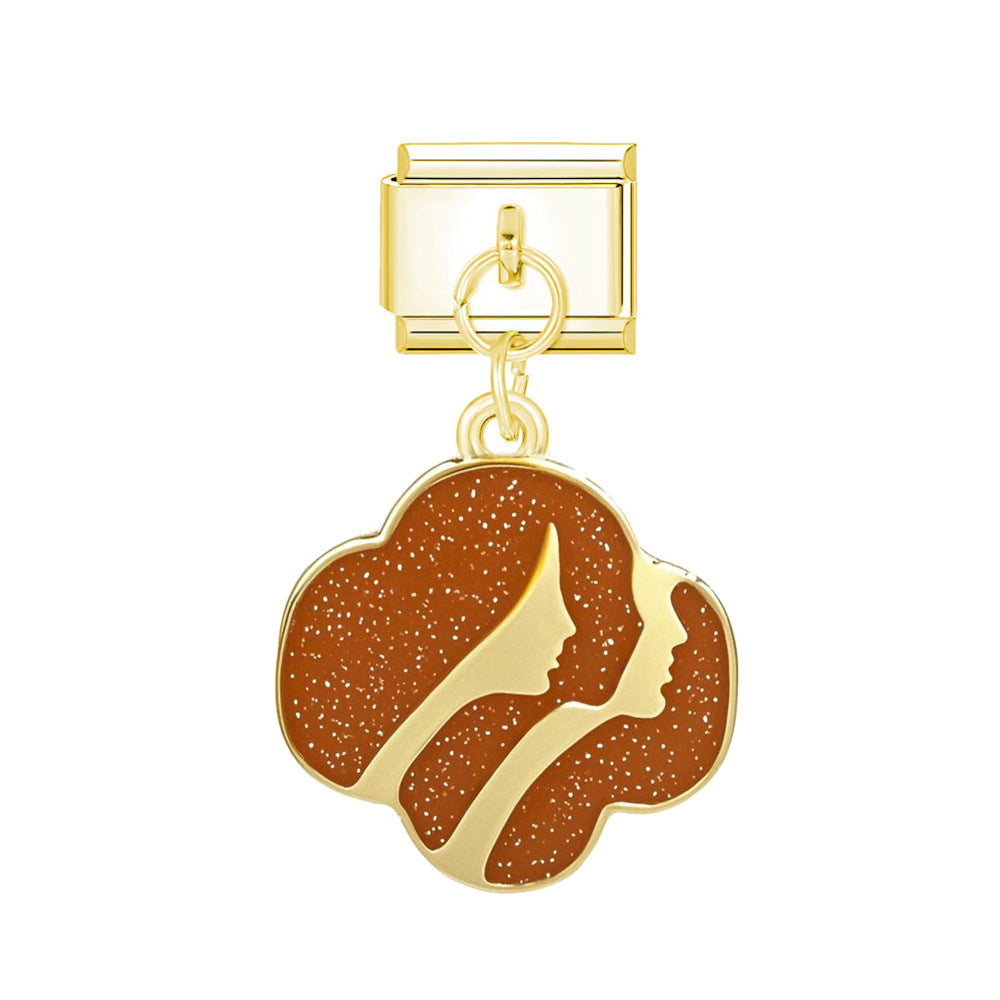 Wholesale Italian Charm Bracelet 9mm DIY Single Hook  Creative Stainless Steel Composable Bracelet