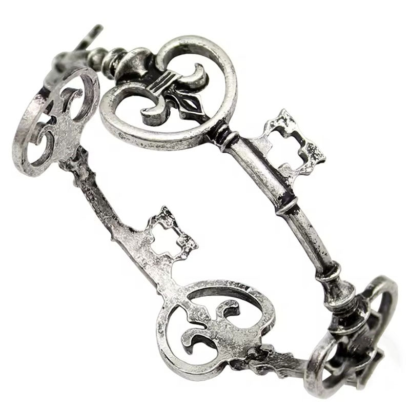 Wholesale Vintage Hollow Key Cross Bridal Bracelet