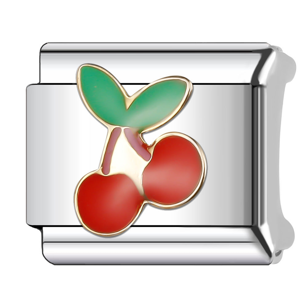 Wholesale Italian Charm Bracelet 9mm DIY Splicing English Stainless Steel Composable Bracelet