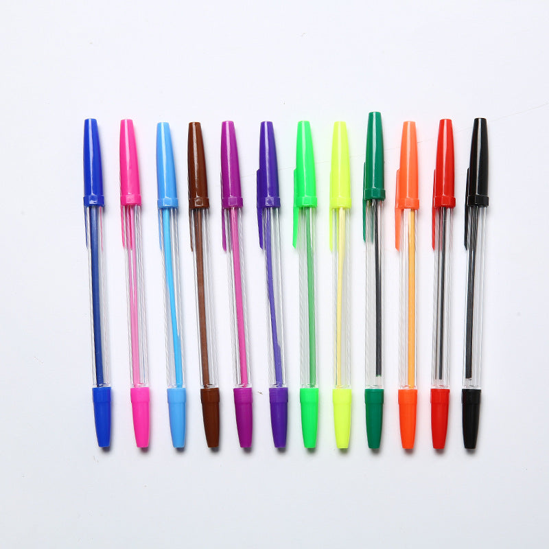 Wholesale  color rod color core ballpoint pen