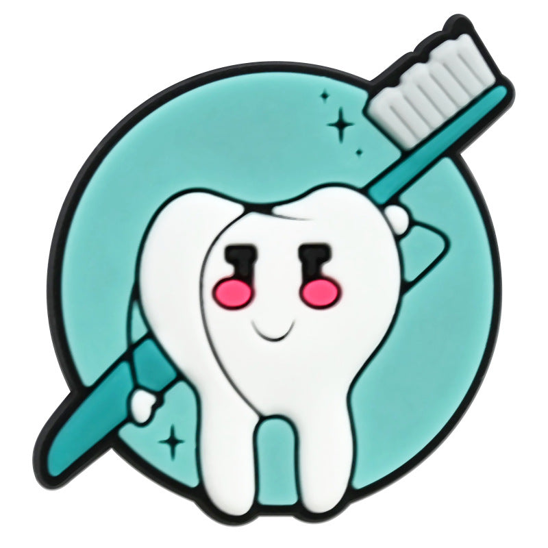 Wholesale Random 100pcs Protect Teeth Shoes Accessories Shoes Charms