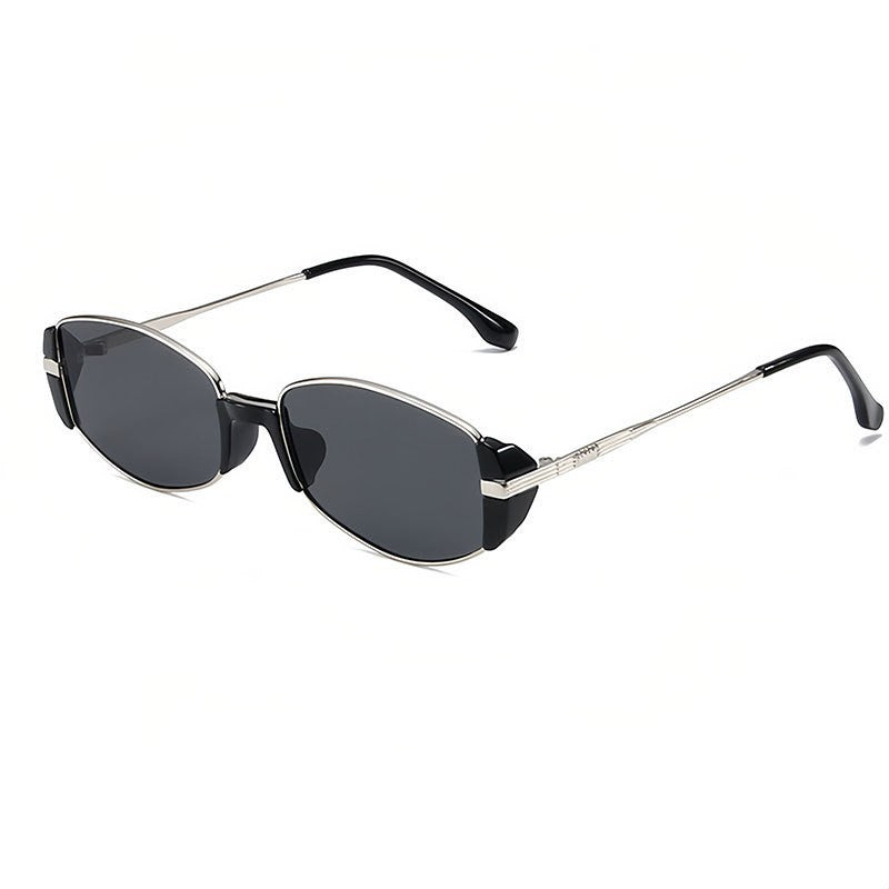 Wholesale Modern Retro Cat Eye Sunglasses for Women,  Tea Lens Black Frame,  UV400 Sun Glasses,  Slimming Flattering Shades
