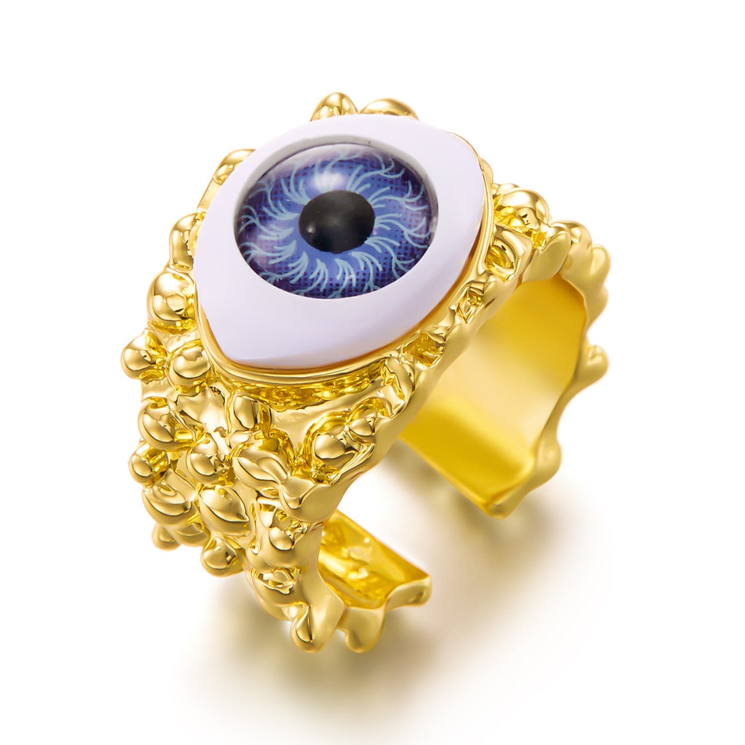 Wholesale Turkish blue Demon eye adjustable ring