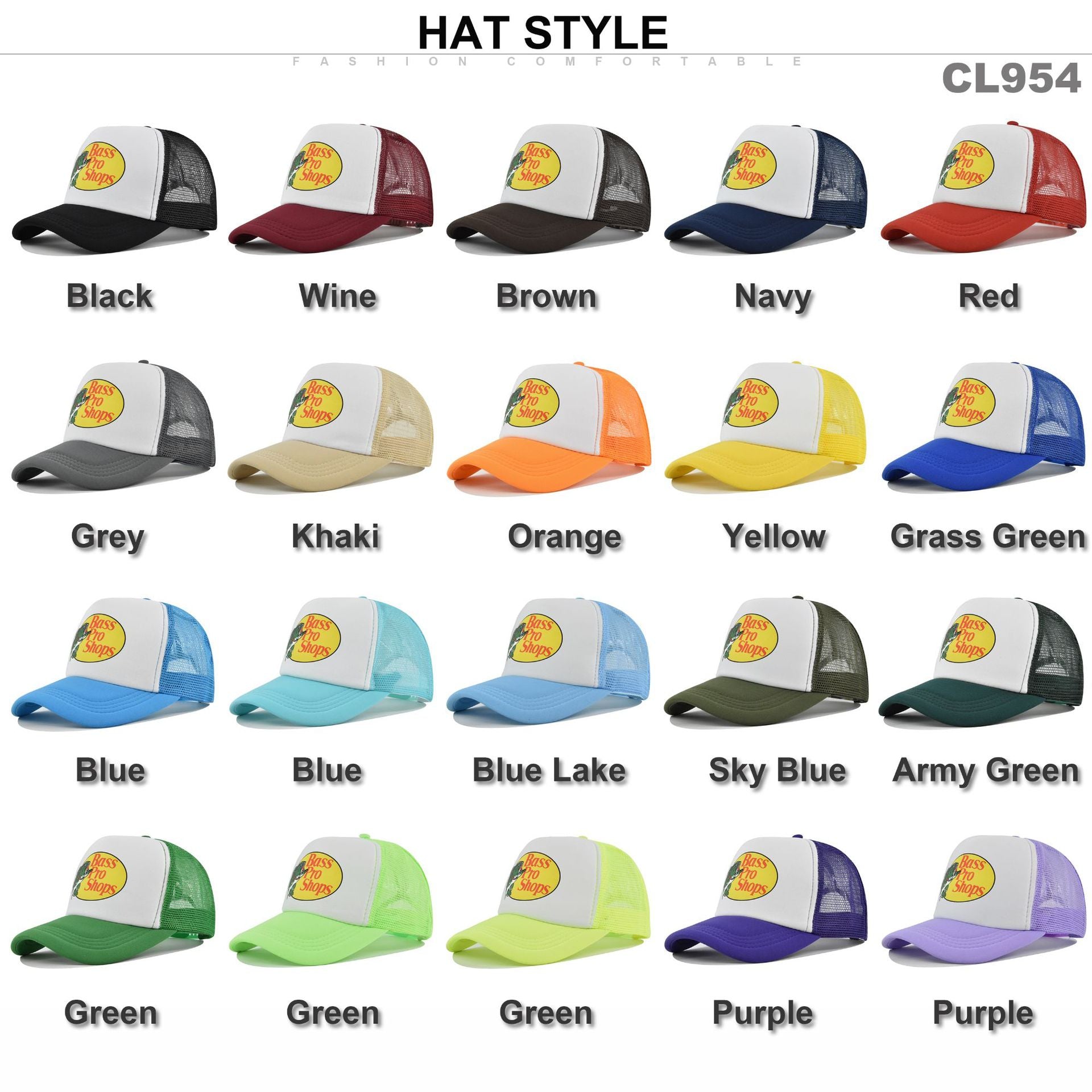 Wholesale Printed fish silk screen cap summer net Hat