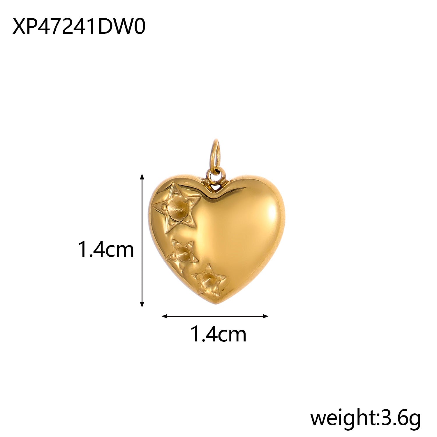 Wholesale love heart pendant stainless steel  pendant