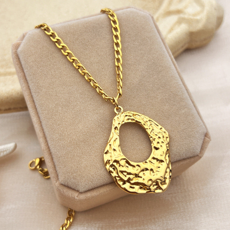 Wholesale Stainless Steel Pendant  Shell Clavicle Necklaces ACC-NE-YuSen003