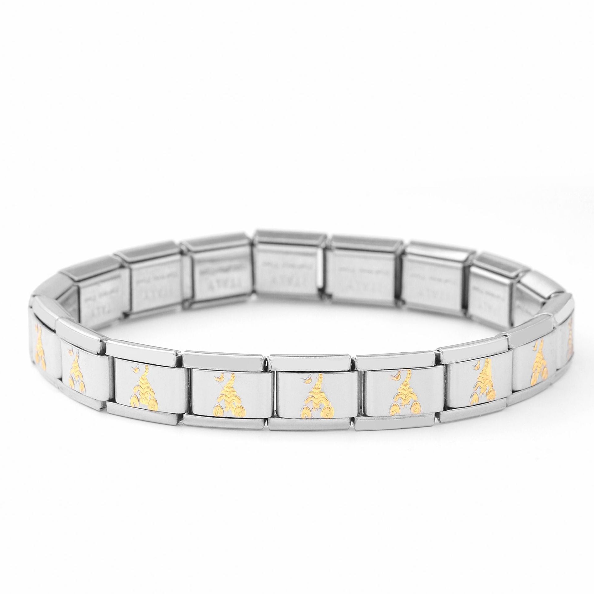 Wholesale 5pcs Italian Charm Bracelet 9mm DIY Spliced Removable Stainless Steel Cute Animal Composable Bracelet ACC-BT-XY035