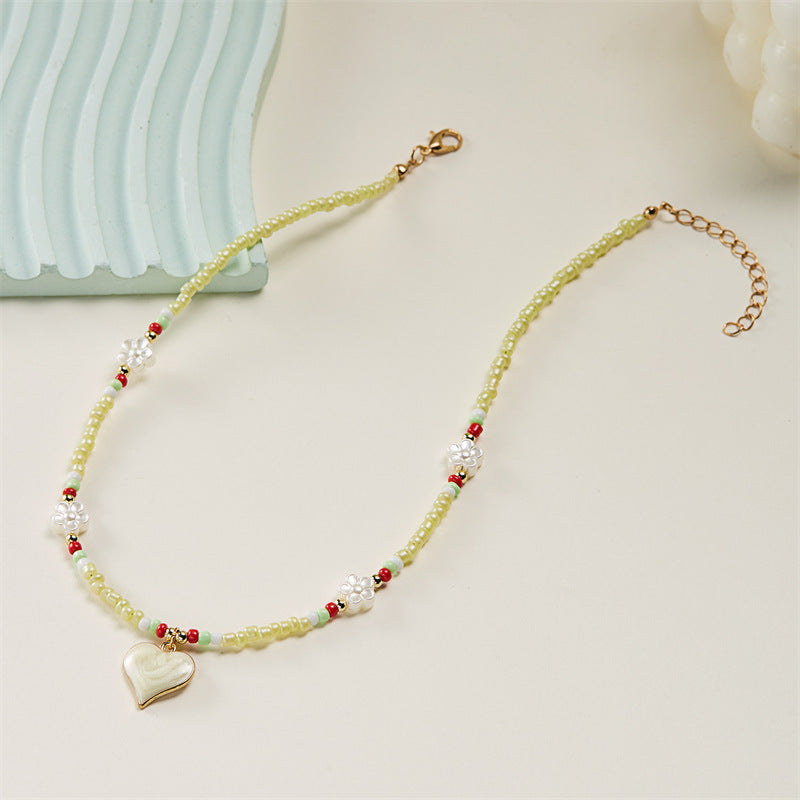 Wholesale  flower beads necklace  handmade jewelry