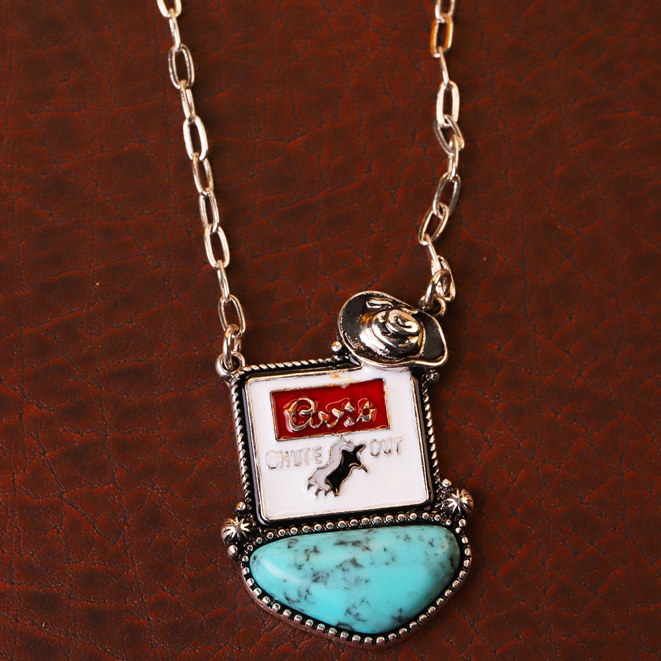 Wholesale Retro Geometric Drip Oil Pendant Necklace,  Fashion Jewelry Accessory for Everyday Wear or Gift Giving