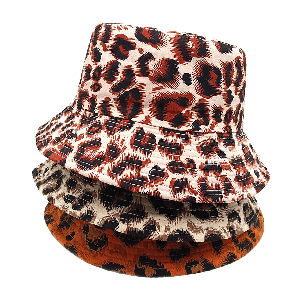 Wholesale  leopard print  basin hat bucket hat
