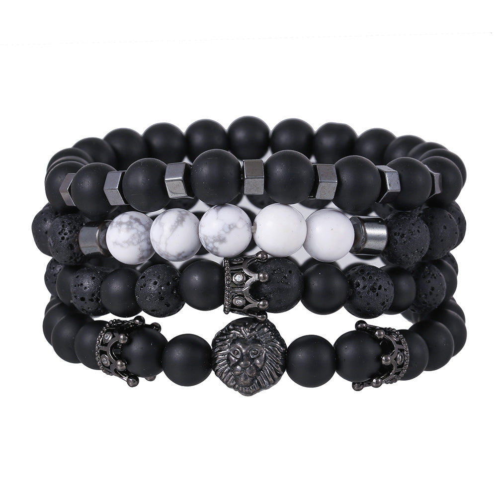 Set di braccialetti lunghi in rame satinato nero all'ingrosso con disco volante con sfere di diamanti in zirconio