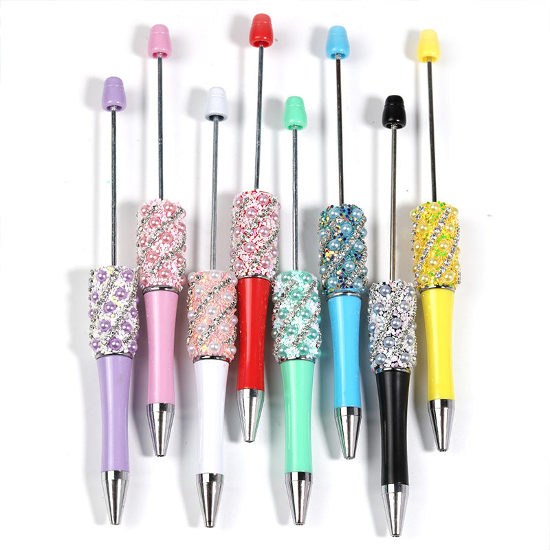 Wholesale 5pcs Beadable Pens Snowflake Pearl DIY Fancy Beaded Pens ACC-PN-BLG006