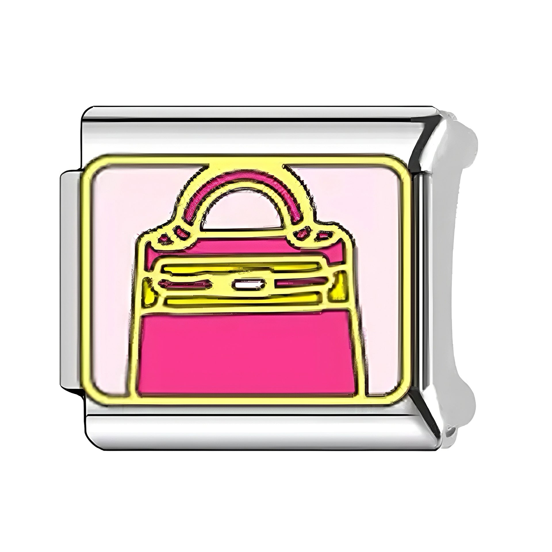 Wholesale Italian Charm Bracelet 9mm DIY Splicing Fashion Bag Pattern Stainless Steel Composable Bracelet